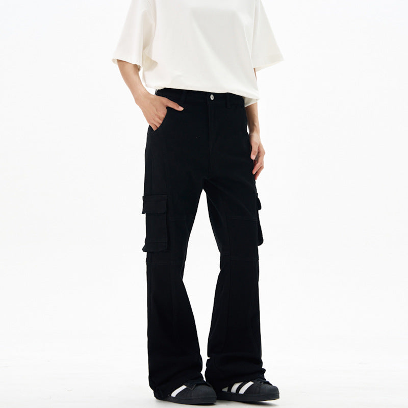 Damen Cargohose im Flared-Cut mit Utility-Taschen und verlängertem Saum Echo Archiv