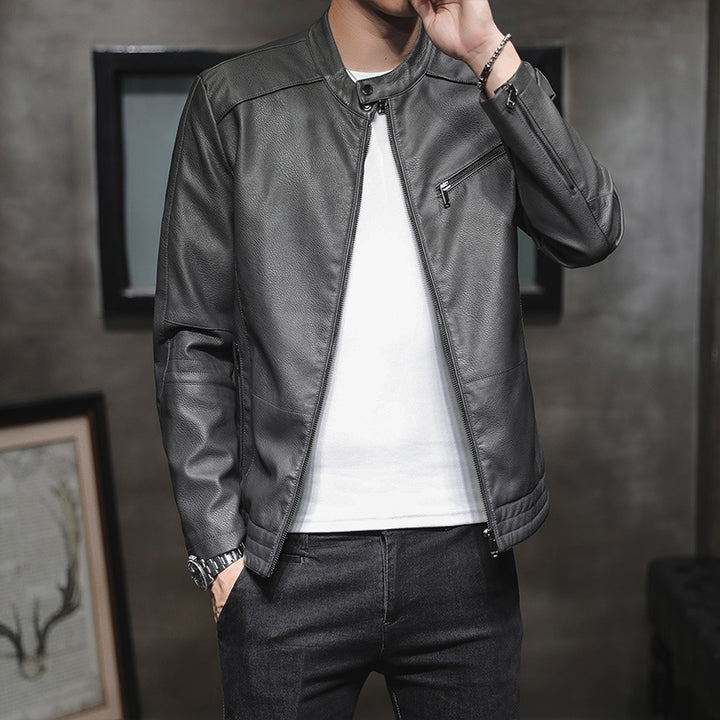 Herren Modische Kunstlederjacke Echo Archiv 1788321727