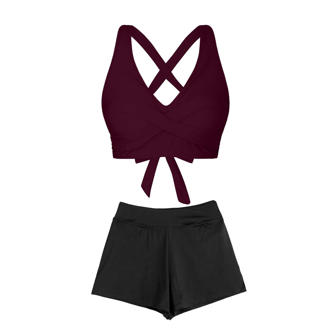 Damen Zweiteiliger Badeanzug mit floralem Design – Maréssa