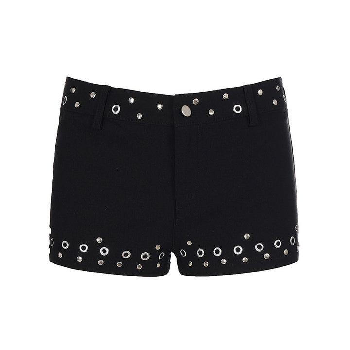 Damen modische Shorts mit Metallösen Echo Archiv