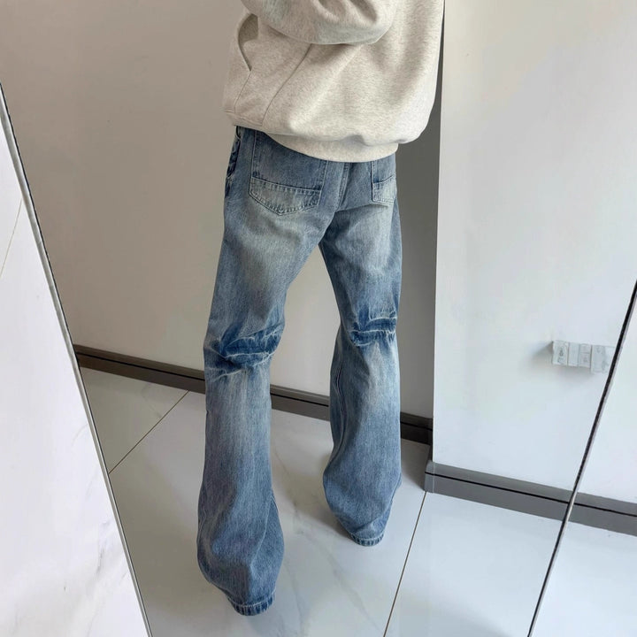 Damen Modische Flared Jeans Echoarchiv