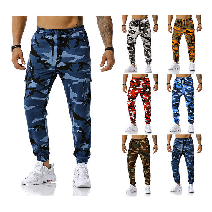 Herren Camouflage Cargo-Hose mit elastischem Bund und praktischen Seitentaschen Echoarchiv