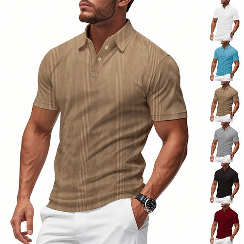 Herren Polo-Shirt mit strukturiertem Design Echoarchiv