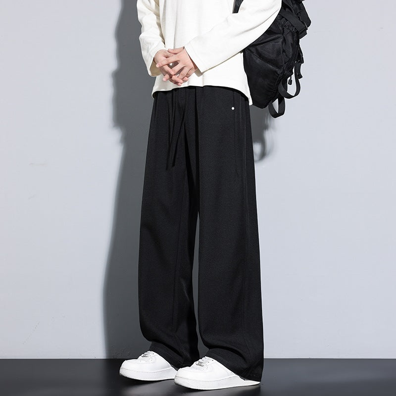 Damen Weite Palazzo‑Hose mit hohem Elastbund & Kordelzug Echoarchiv