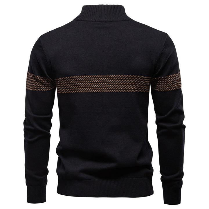 Herren Pullover mit Stehkragen und Reißverschluss Echoarchiv