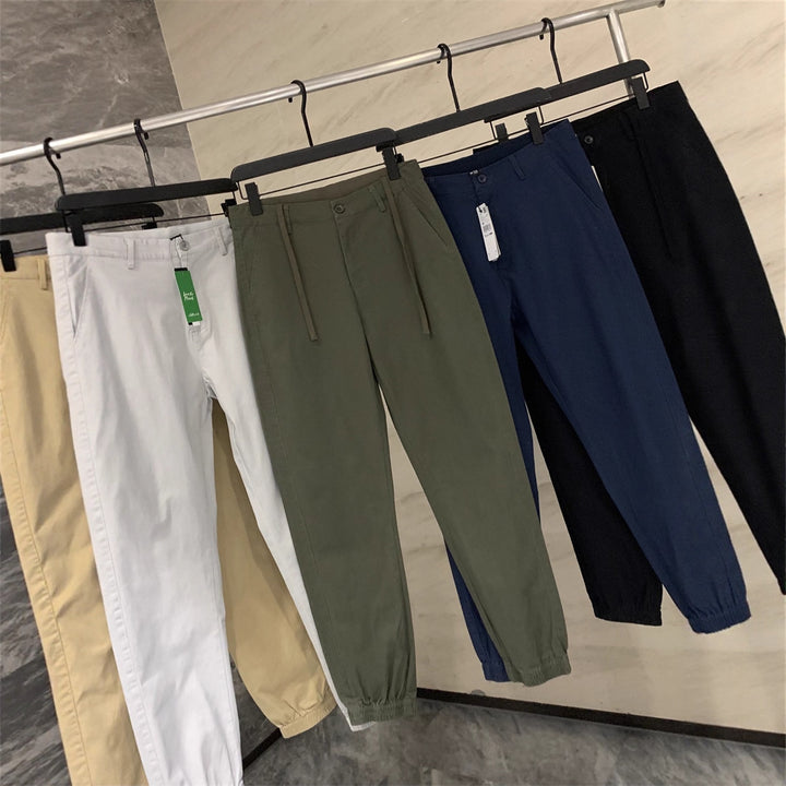 Herren Chino-Jogger mit elastischem Saum und Bundfalten Echo Archiv