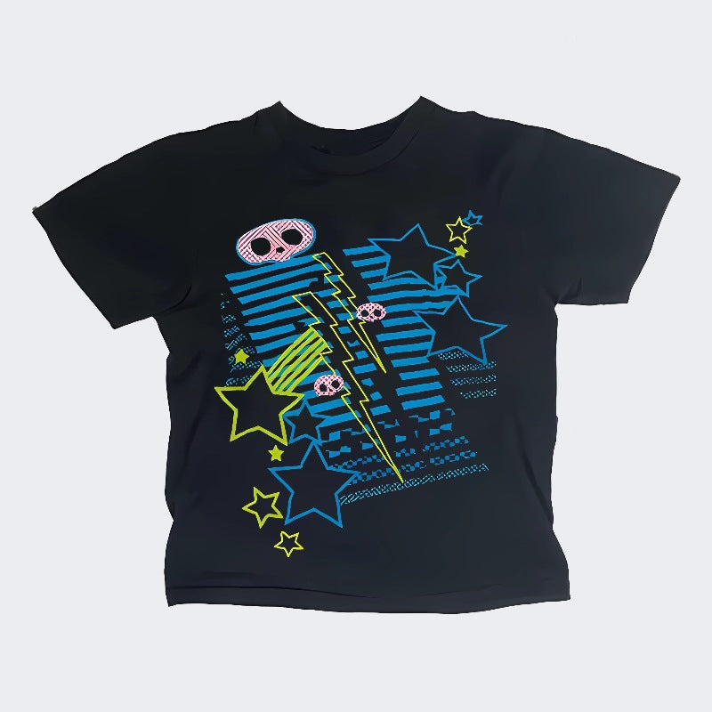 Damen T-Shirt mit lebhaftem Grafiken und einzigartigem Design Echo Archiv