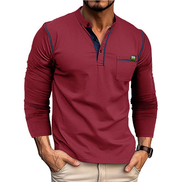 Herren Langarm Shirt mit Knopfleiste Echoarchiv