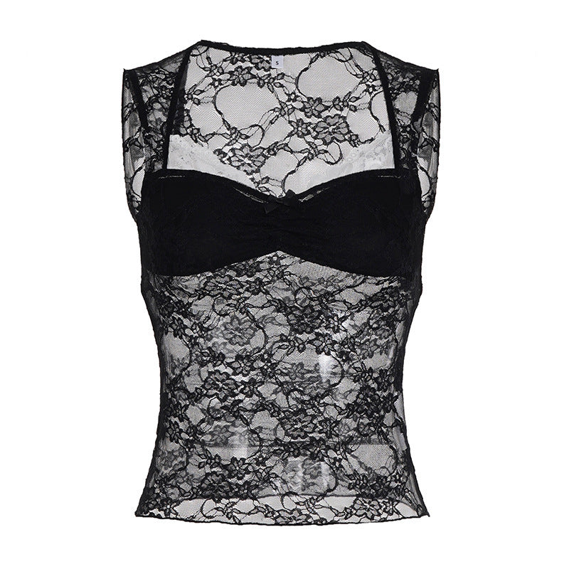 Damen Spitzen-Tanktop mit elegantem Design und verführerischen Details Echo Archiv