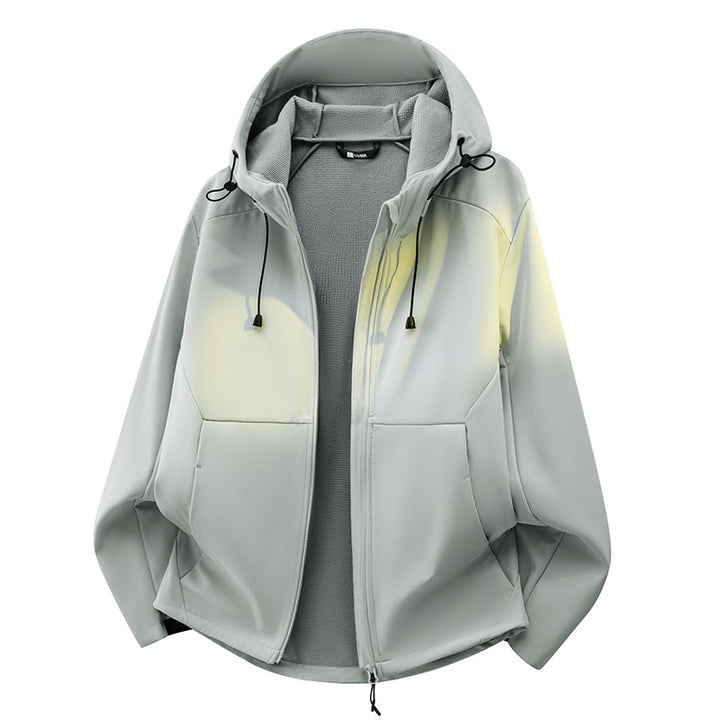 Unisex Softshell-Übergangsjacke mit Fleece-Innenfutter, Kapuze & wasserabweisender Beschichtung Echoarchiv