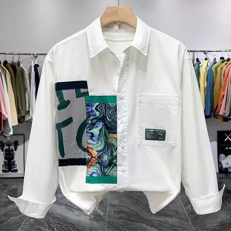 Herren lässiges Hemd mit modischen Design-Elementen und praktischen Taschen Echoarchiv