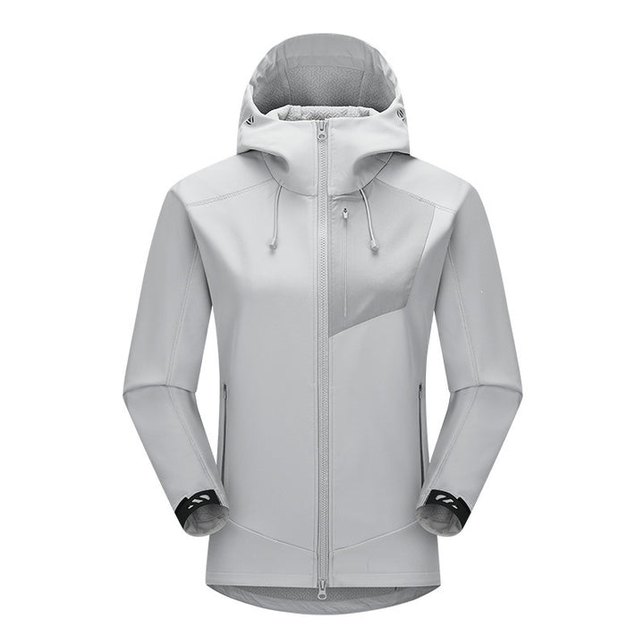 Unisex Softshell Outdoorjacke mit Kapuze, winddicht und elastisch Echoarchiv