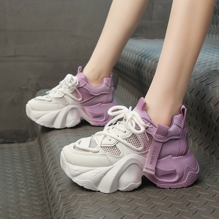 Damen Sportliche Chunky Sneakers mit atmungsaktiver Mesh-Oberfläche und flexibler Sohle Echo Archiv