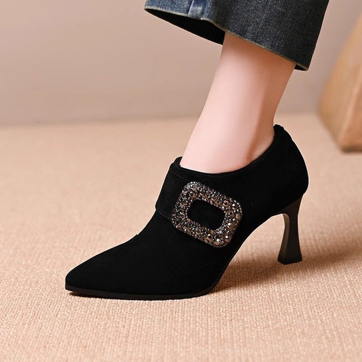 Damen Elegante Stiefeletten mit Glitzerakzenten Echo Archiv