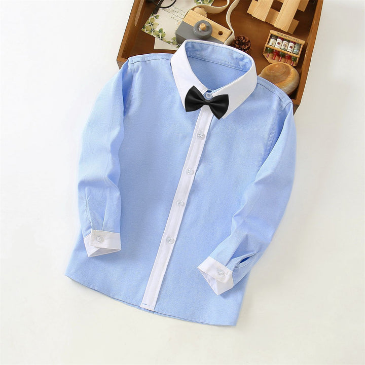 Damen elegantes Hemd mit kontrastierenden Manschetten Echo Archiv