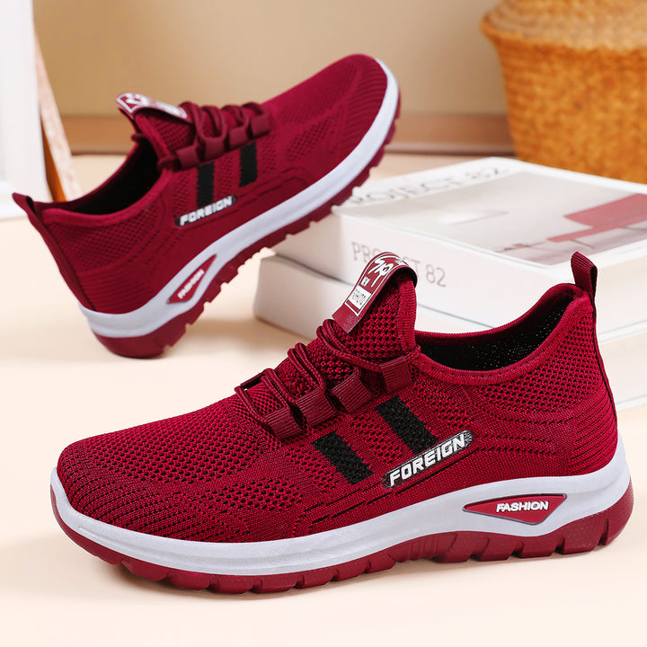 Herren nan atmungsaktive leichte Sportschuhe mit Strickobermaterial und gedämpfter Laufsohle Echo Archiv