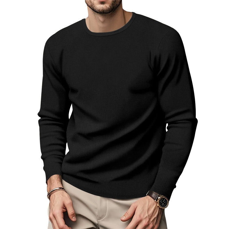Herren lässiger Strickpullover mit motivierendem Design und langlebiger Baumwollmischung Echoarchiv