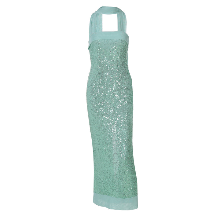 Damen Glamouröses Abendkleid mit schimmernden Pailletten und figurbetonter Silhouette Echo Archiv