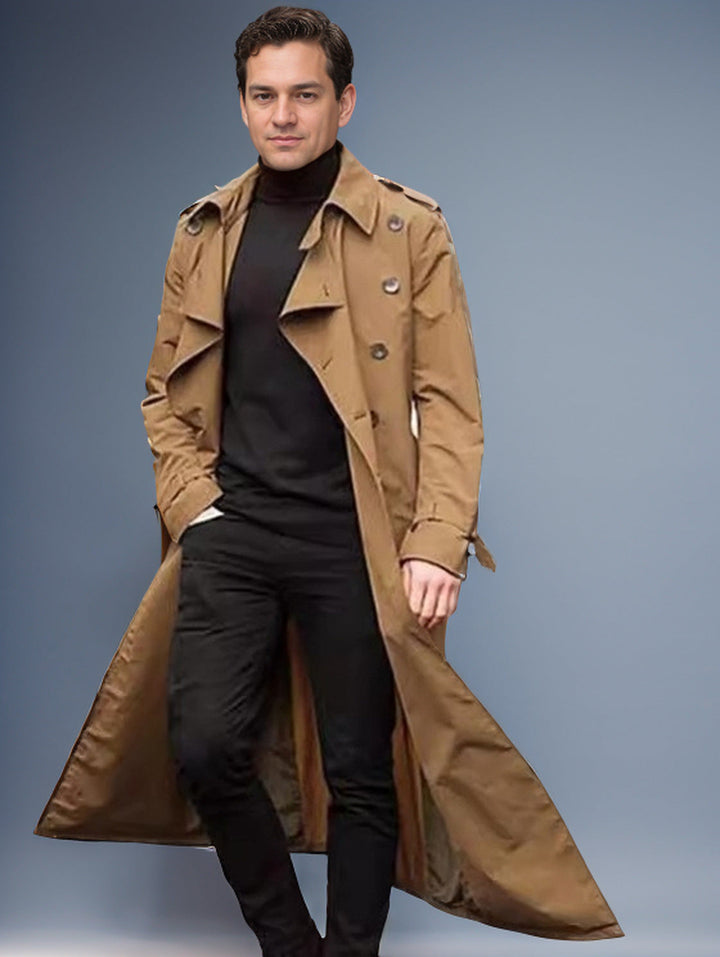 Herren Langer Trenchcoat Echoarchiv