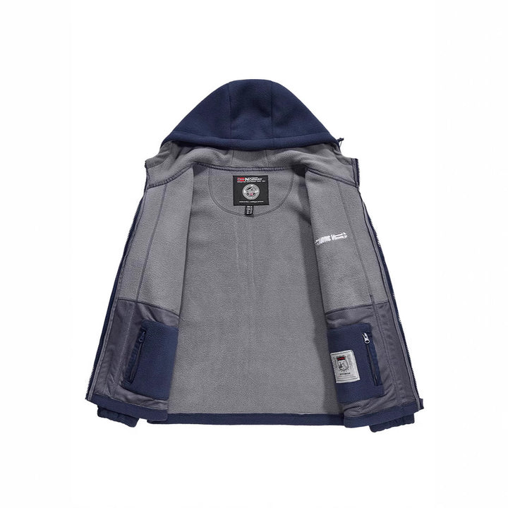 Herren Fleecejacke mit praktischem Kragen Schutz Echo Archive