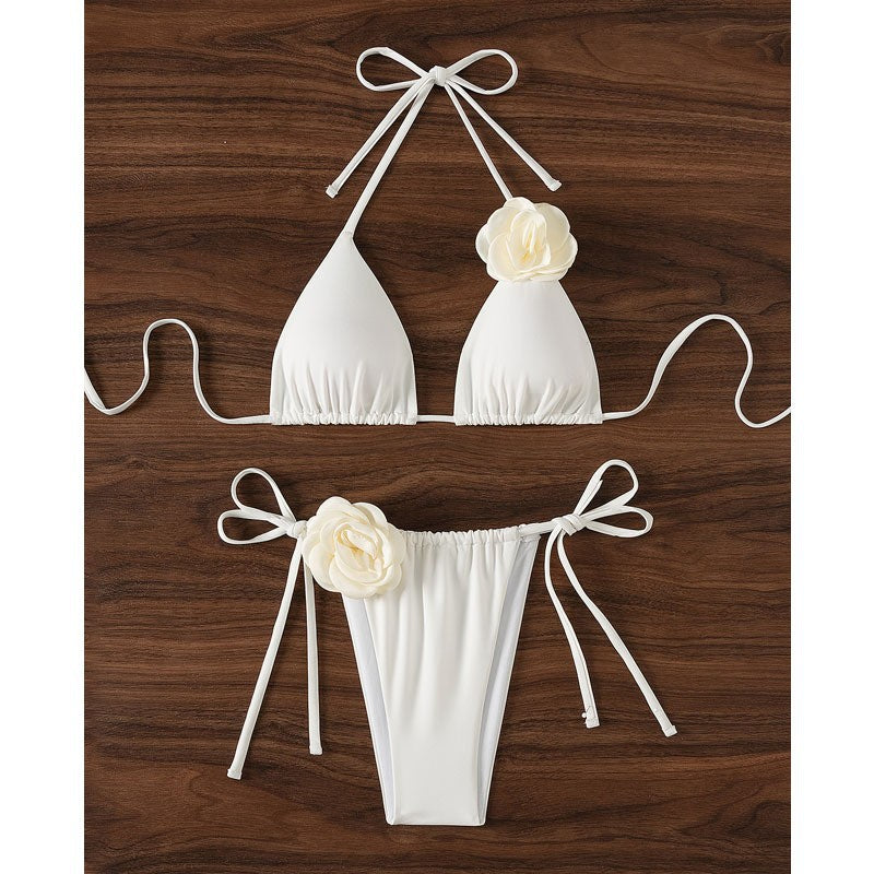 Damen Triangel-Bikini mit verspielten Blumenapplikationen Echo Archiv