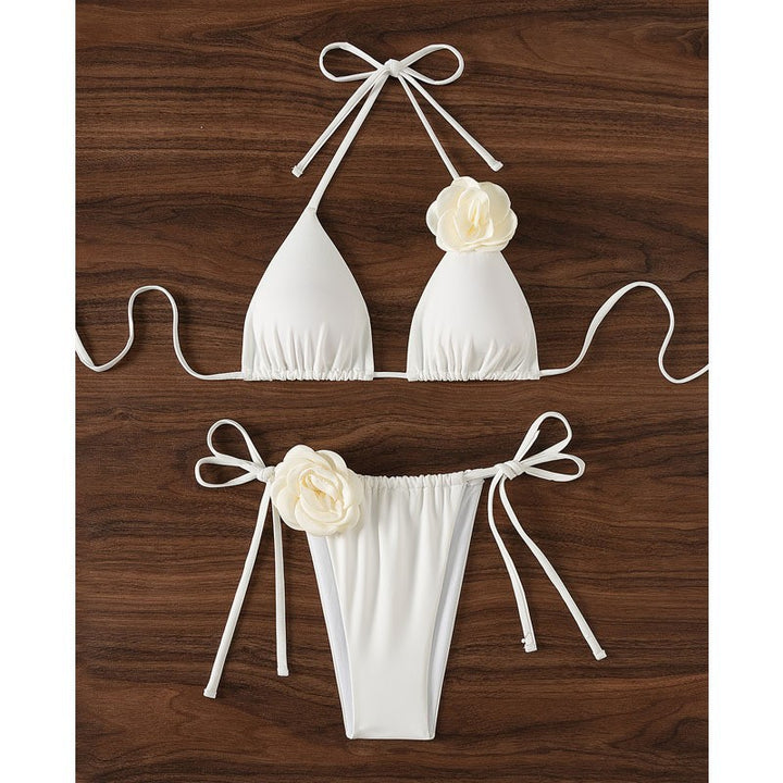 Damen Triangel-Bikini mit verspielten Blumenapplikationen Echo Archiv