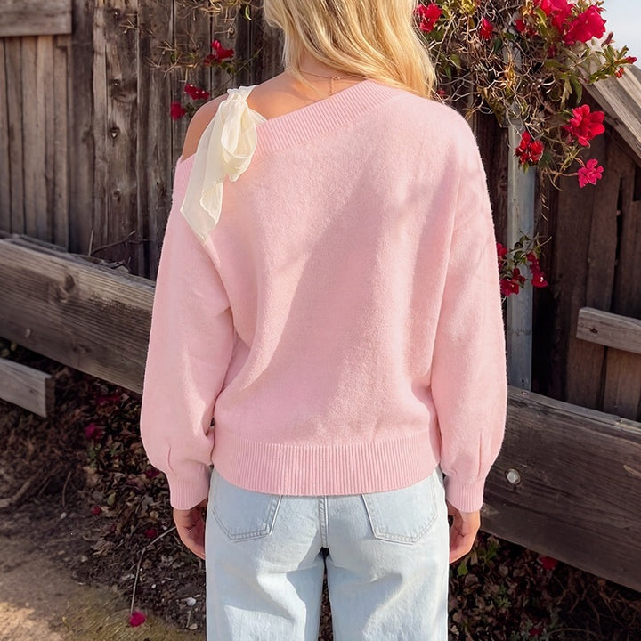 Damen Verspielter Pullover mit Schulteransätzen Echo Archiv