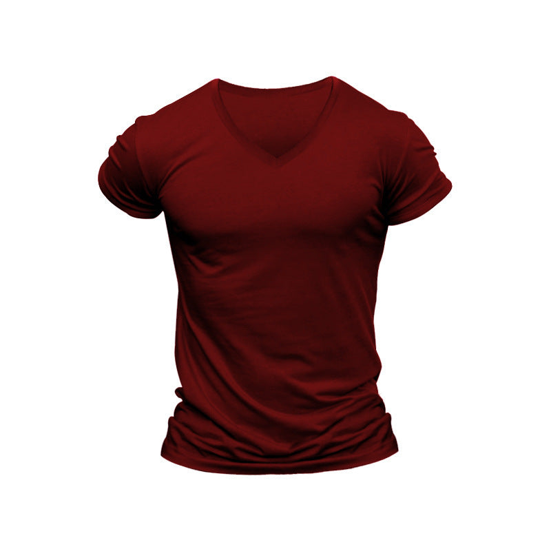 Herren V-Ausschnitt T-Shirt aus weichem Baumwollmix Echoarchiv