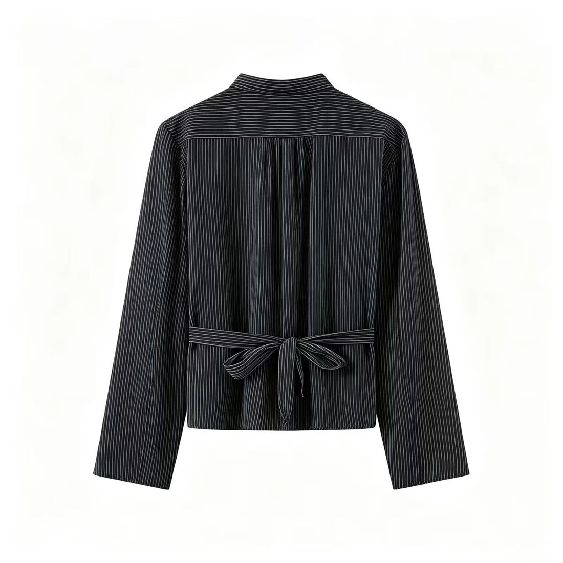 Damen taillierte chinesisch inspirierte Jacke mit Stehkragen und Zierknotenverschlüssen – Célinea