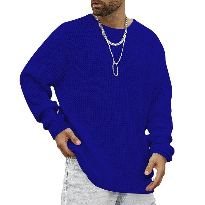 Herren lässiger Strickpullover mit weitem Schnitt und atmungsaktiver Struktur Echoarchiv