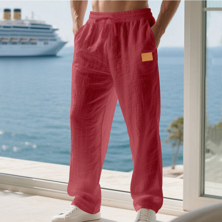 Herren Bequeme und luftige Sommerhose aus leichtem Leinenmaterial Echoarchiv
