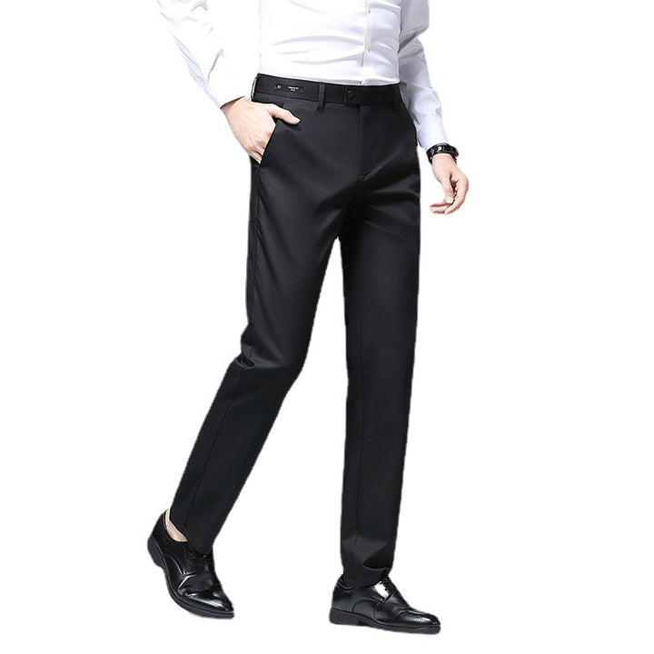 Herren elegante Slim-Fit Anzughose Echoarchiv
