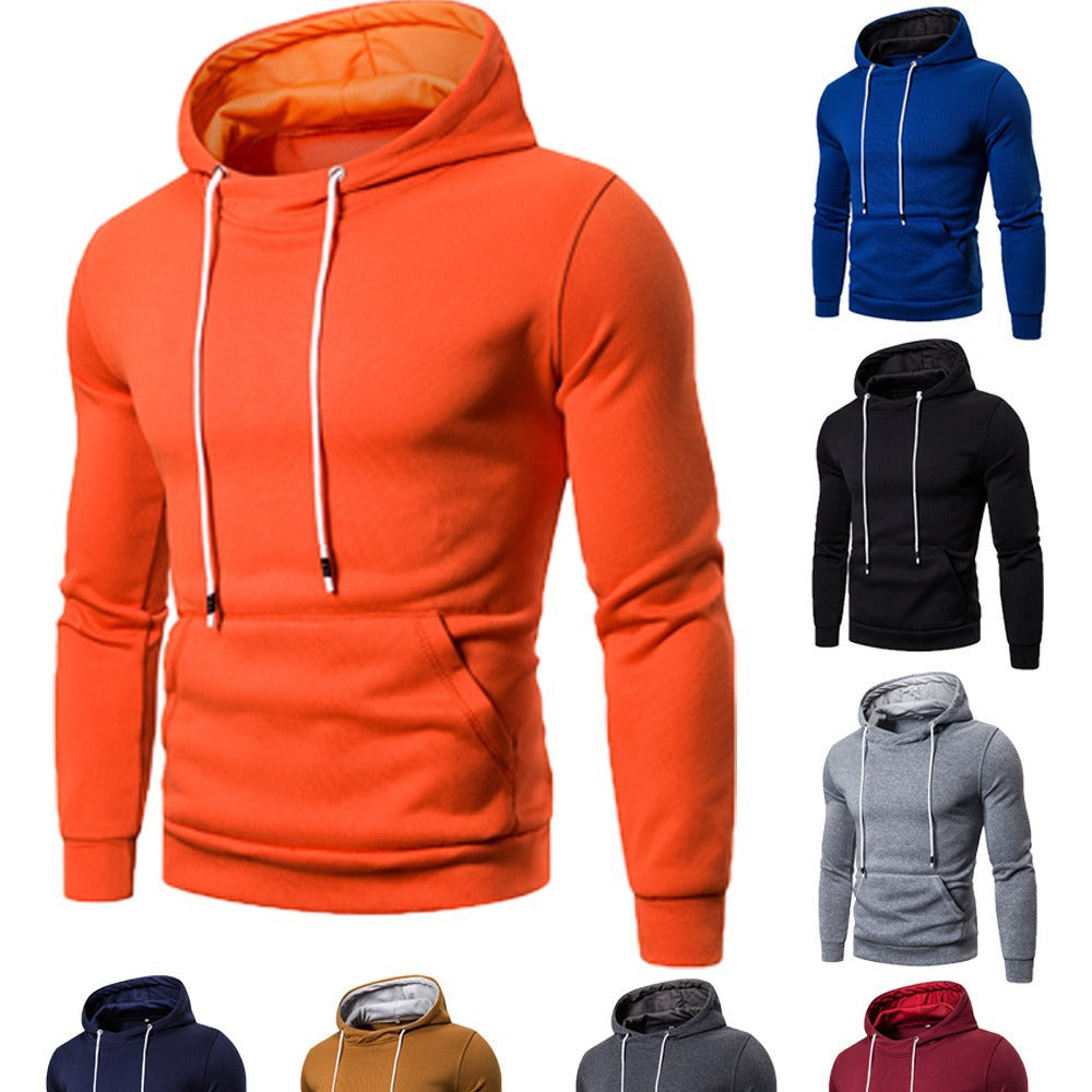 Herren Kapuzenpullover mit Kängurutasche und soften Baumwollmischung Echoarchiv