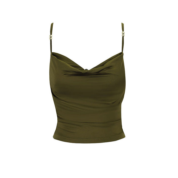 Damen elegantes Cami-Top mit dekorativen Trägern und figurnaher Silhouette Echo Archiv