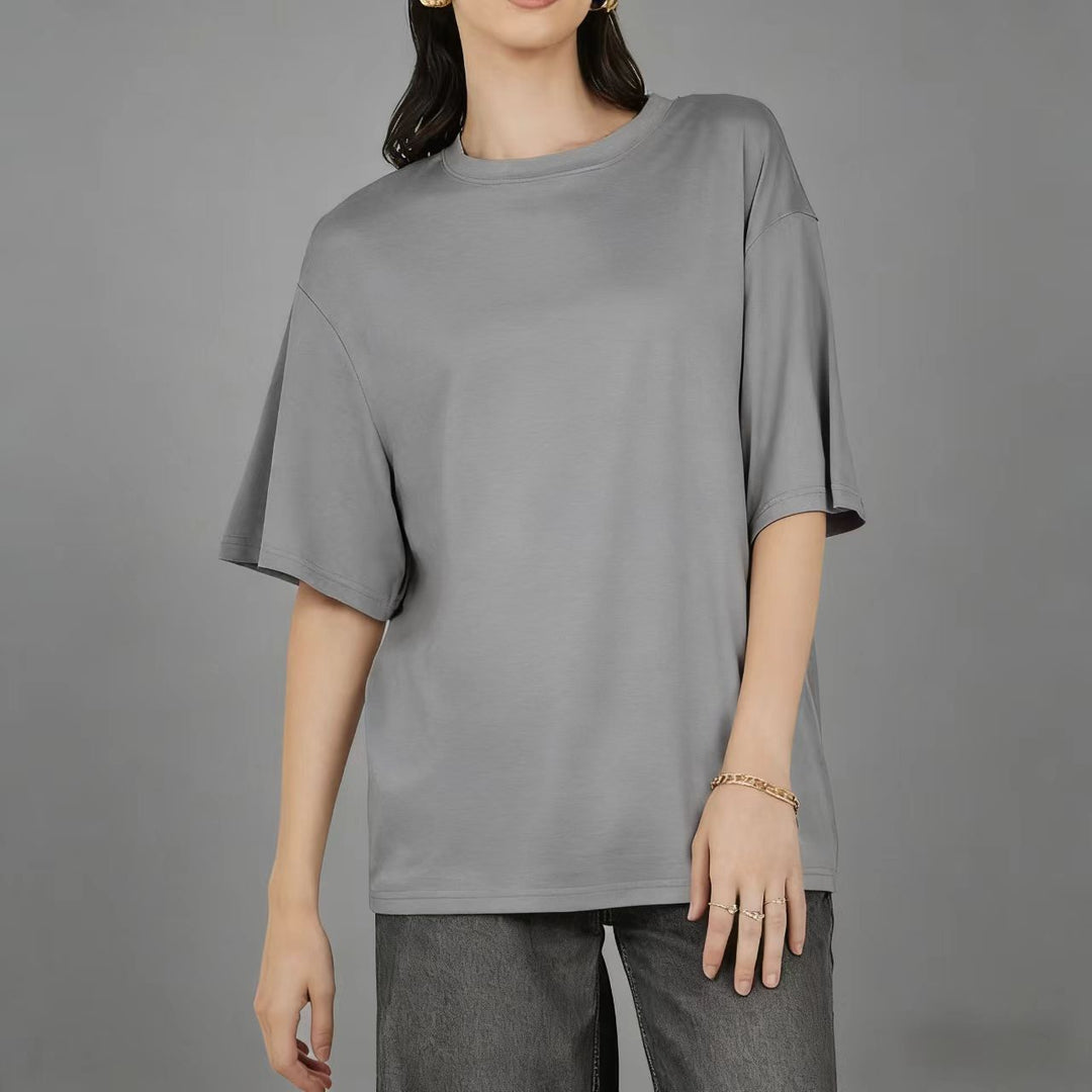 Damen Übergröße Shirt mit lässigem Schnitt und kurzarm Echo Archiv