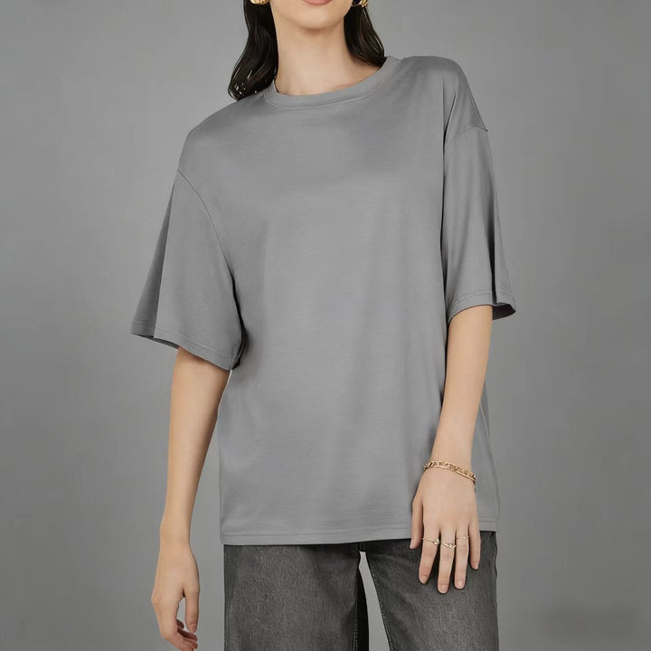 Damen Übergröße Shirt mit lässigem Schnitt und kurzarm Echo Archiv