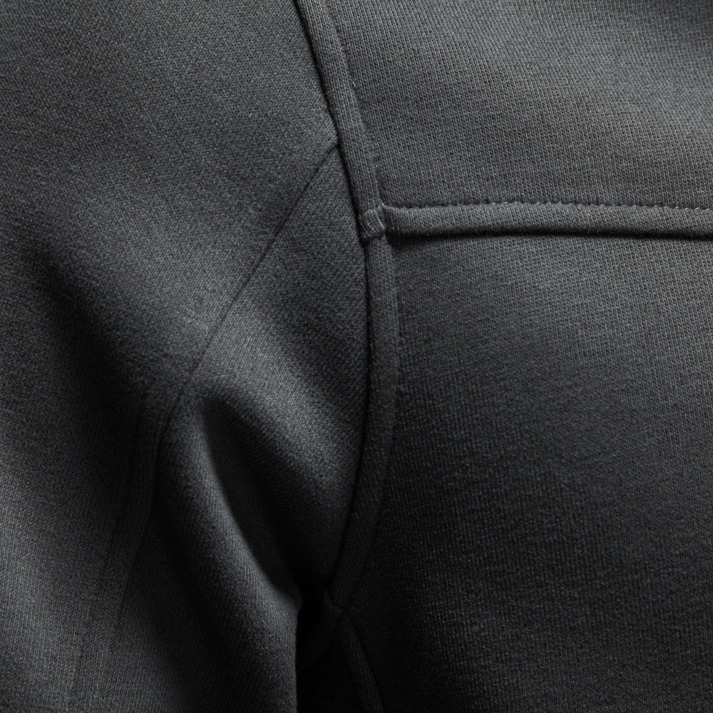 Herren Hochkragen-Sweatshirt mit Halbreißverschluss und Thermofleece-Innenfutter Echoarchiv