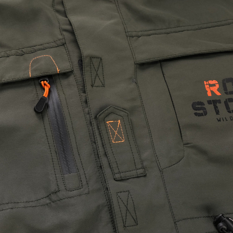 Herren nan robuster Outdoor-Parka mit Kapuze, wasserabweisendem Canvas, verstellbarer Taillierung und multifunktionalen Taschen Echo Archiv