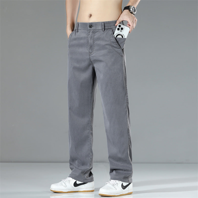 Herren Bequeme Chino-Hose mit elastischem Bund und praktischen Seitentaschen Echoarchiv