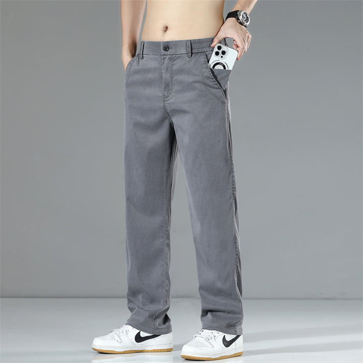 Herren Bequeme Chino-Hose mit elastischem Bund und praktischen Seitentaschen Echoarchiv