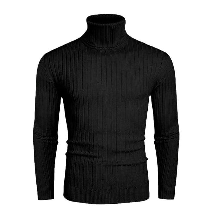 Herren nan gerippter Feinstrick-Rollkragenpullover Slim Fit Echo Archiv