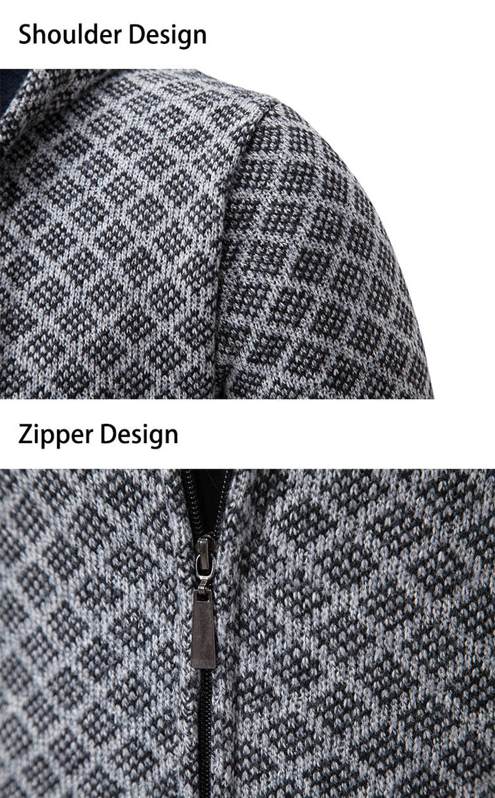 Herren Kapuzenjacke mit strukturiertem Design und eleganten Akzenten Echoarchiv