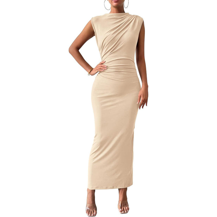 Damen Maxikleid mit figurbetontem Schnitt und seitlichem Schlitz Echo Archiv