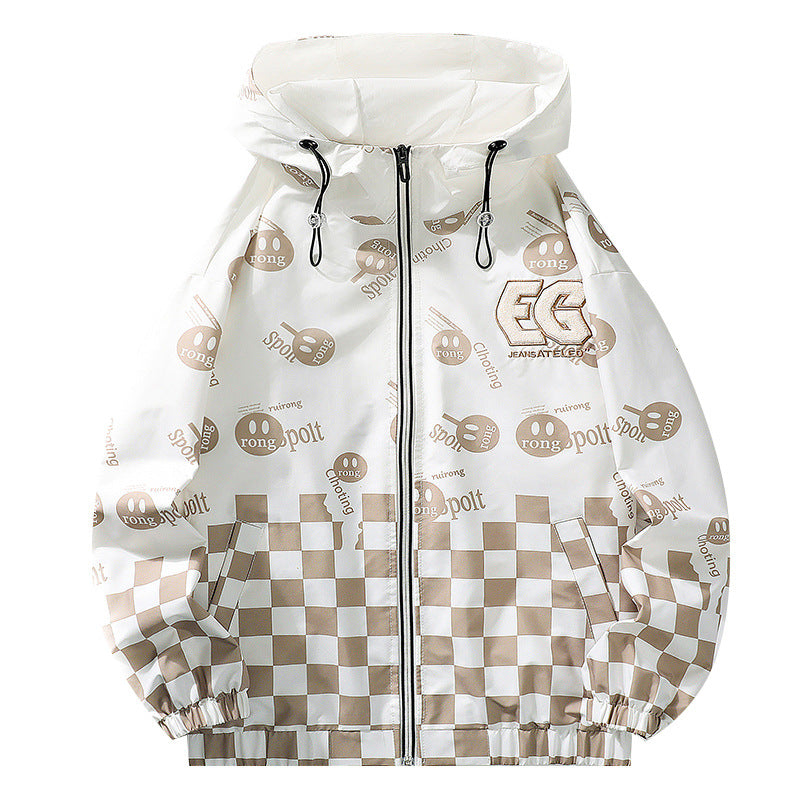 Unisex Stylische Kapuzenjacke mit modernen Grafiken Echo Archiv