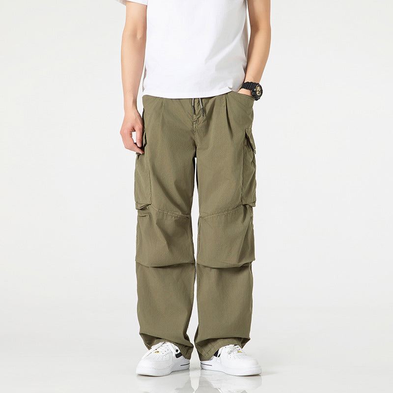 Herren Weite Cargo-Hose mit Tunnelzugbund, Multifunktions-Taschen und teilbaren Kniepartien Echo Archiv