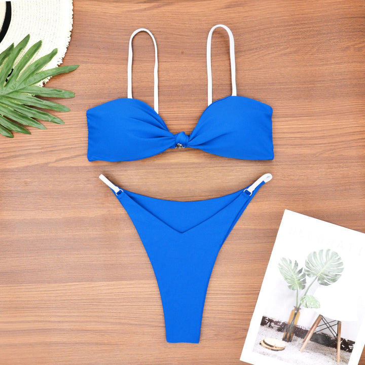 Damen Bandeau-Bikini mit trendigem Knoten-Design und hautfreundlichem Material Echo Archiv
