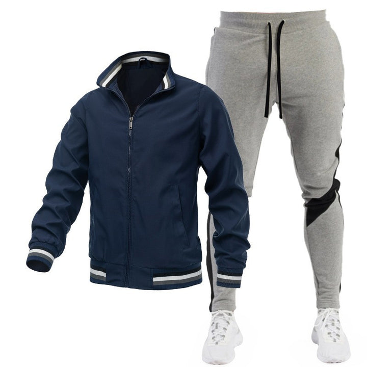 Herren Sportliches Trackjacke und Jogginghose Set Echo Archiv