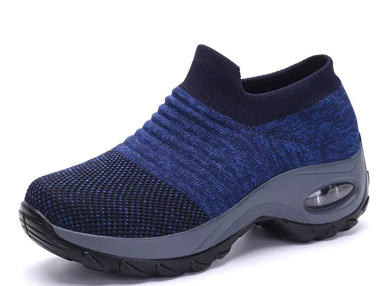 Damen gestrickter Slip-On Sportsneaker mit luftgepolsterter Zwischensohle Echo Archiv
