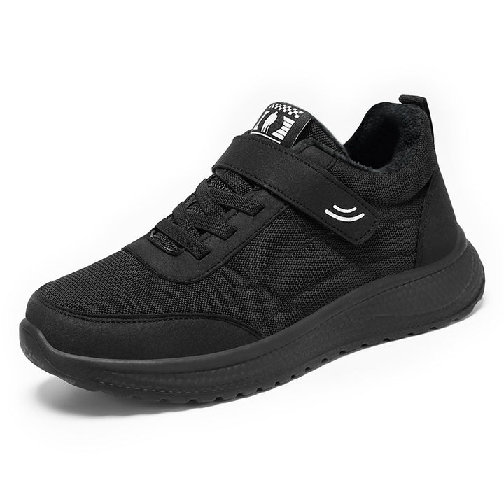 Damen nan gefütterter Komfort-Walking-Sneaker mit niedrigem Schaft, Klettverschluss und stoßabsorbierender EVA-Dämpfung Echo Archiv