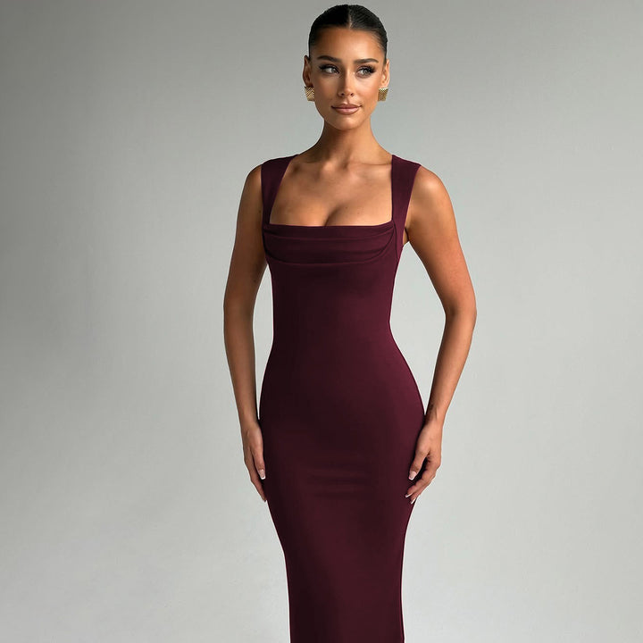 Damen Elegantes Etuikleid mit transparenten Einsätzen Echo Archiv
